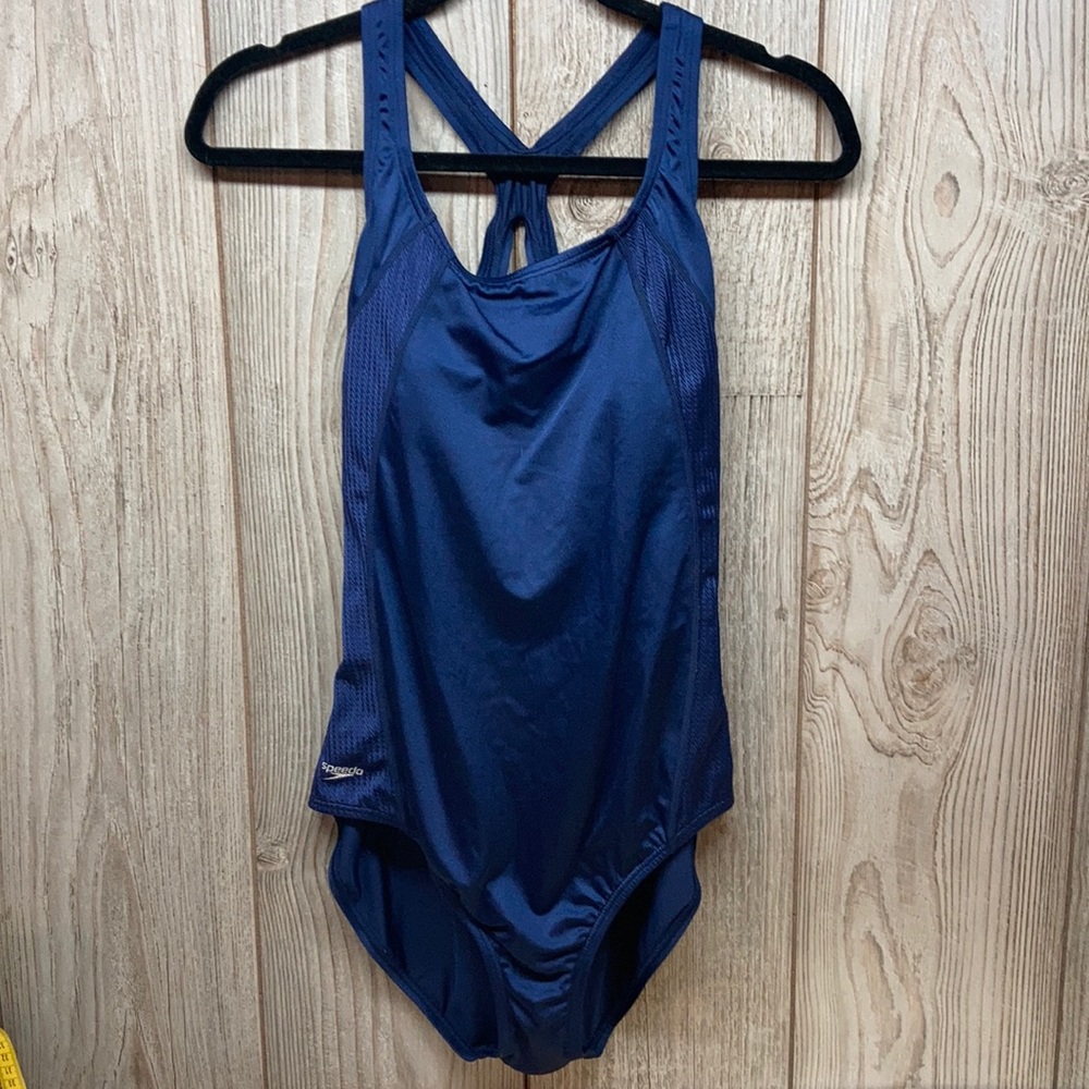 SPEEDO Blue One Piece Swimsuit